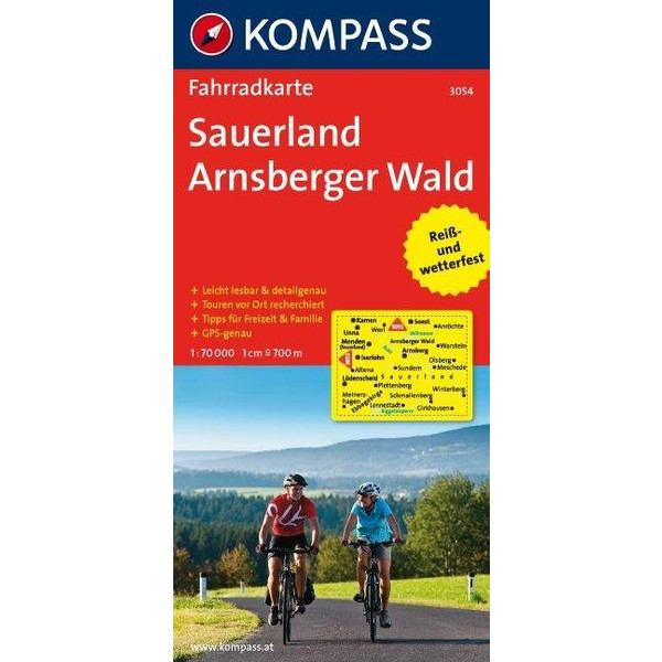 Sauerland - Arnsberger Wald 1 : 70 000 - Fahrradkarte