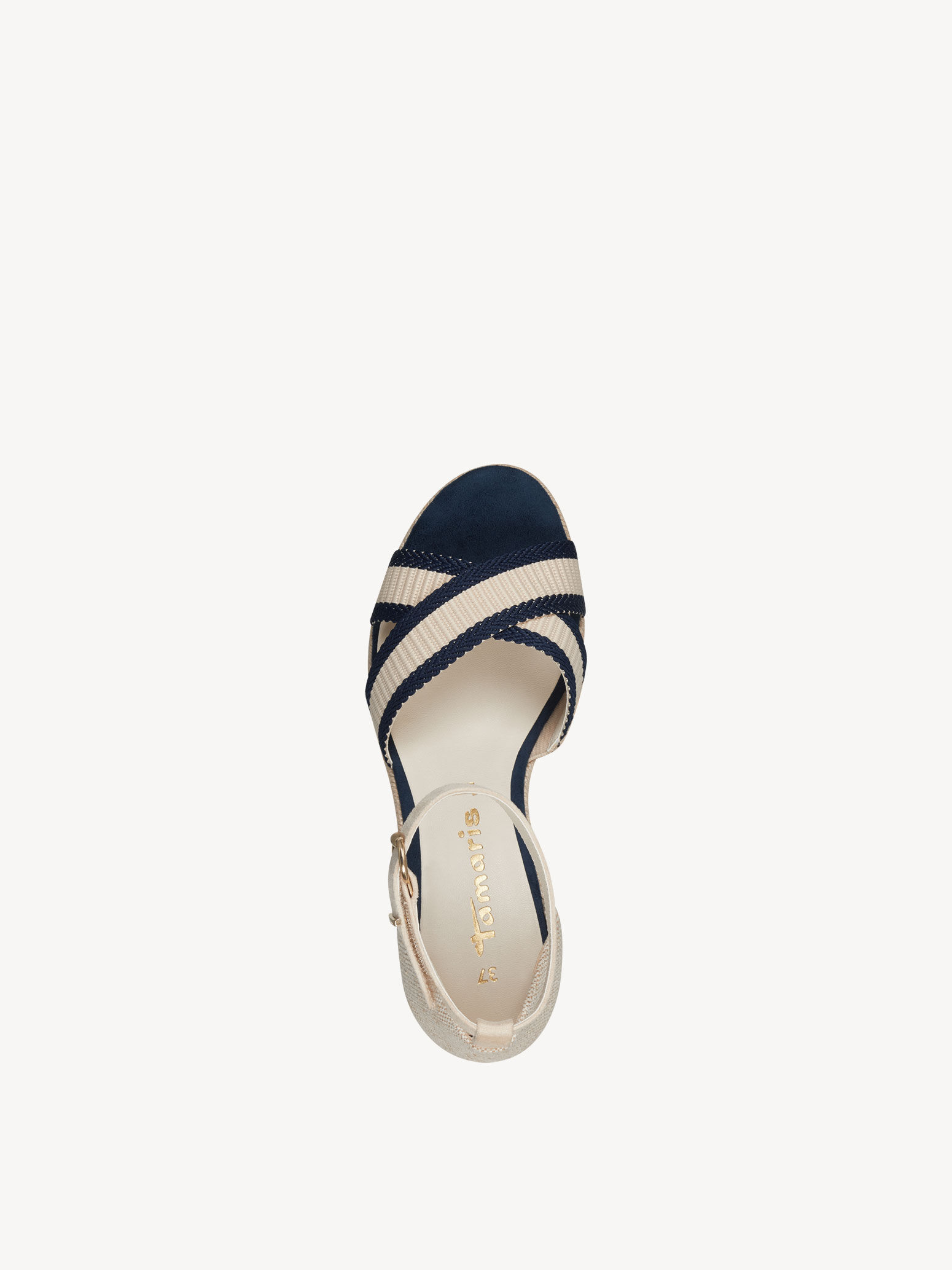 Sandale à talon - bleu