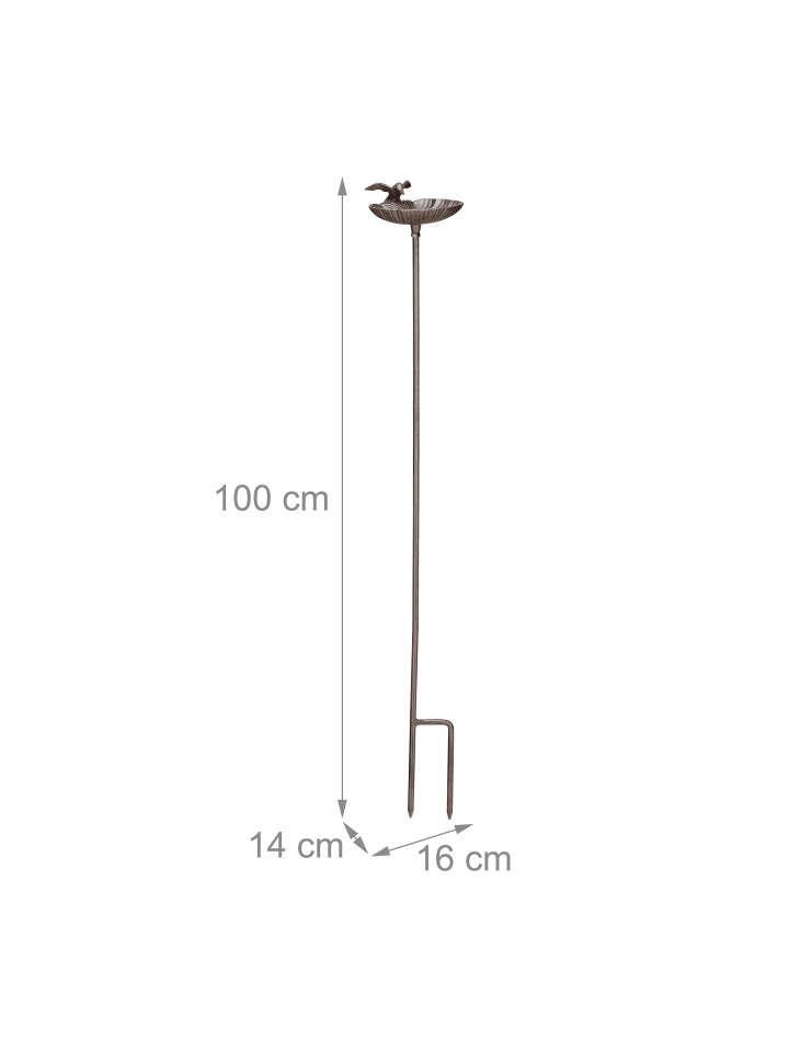 relaxdays Vogeltränke in Braun günstig kaufen onesize
