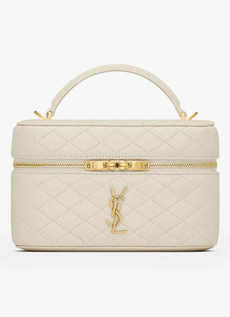 Geantă mini Gaby Vanity din piele de miel de la Saint Laurent