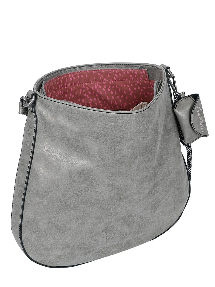 Fritzi aus Preußen Schultertasche in Grau - (B)5 x (H)33 x (T)36 cm günstig kaufen onesize