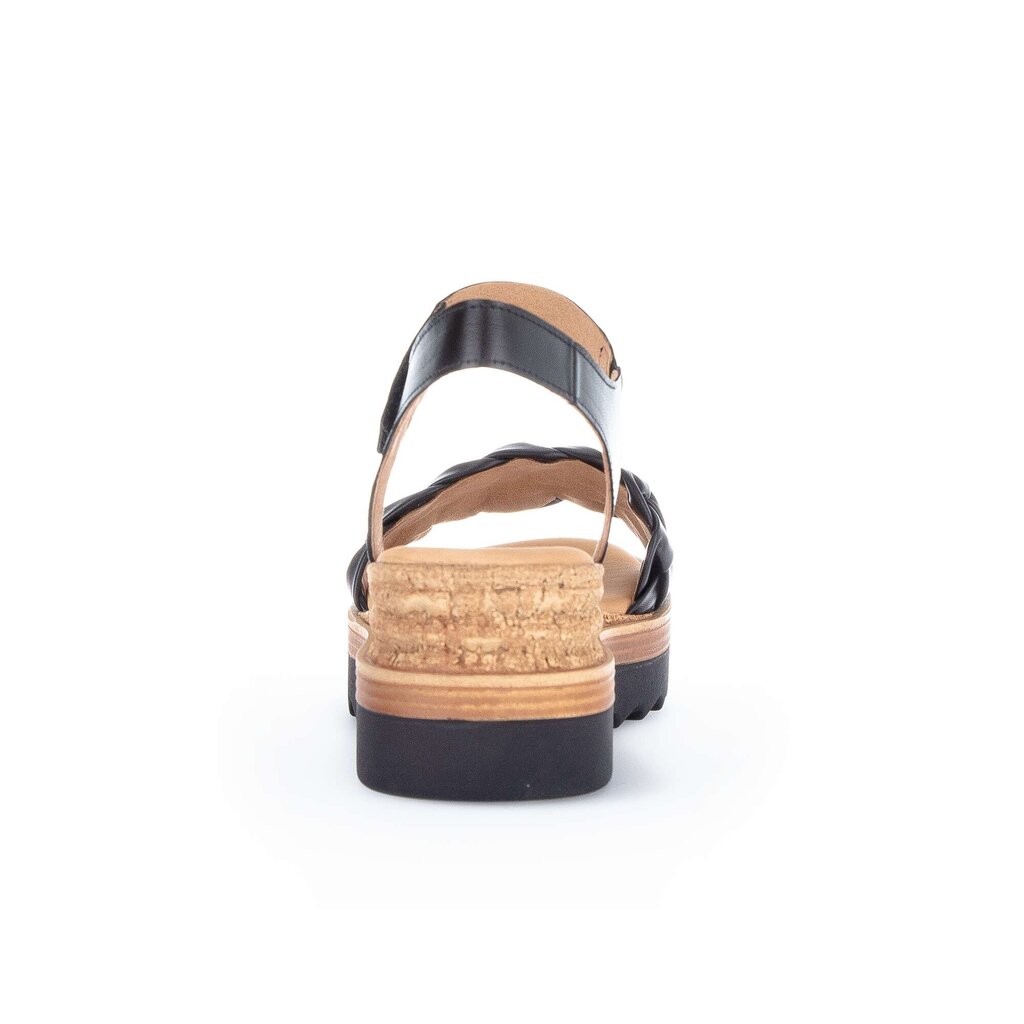 Gabor comfort Keilsandalette schwarz