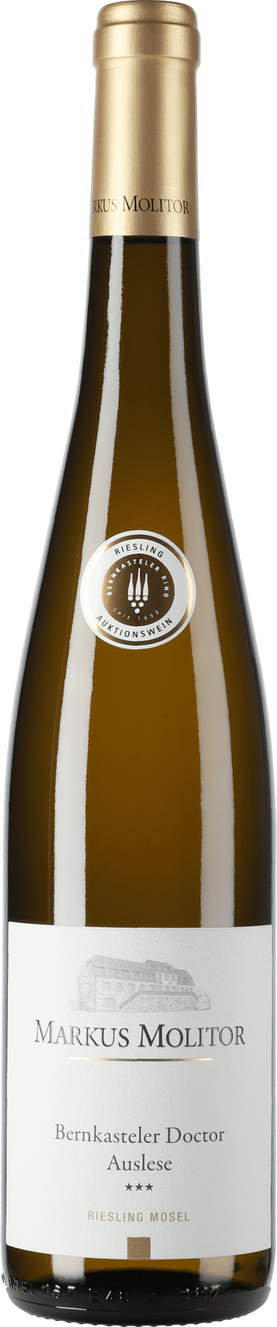 Markus Molitor: Riesling Bernkasteler Doctor Auslese *** Goldene Kapsel  (Versteigerungswein) 2018