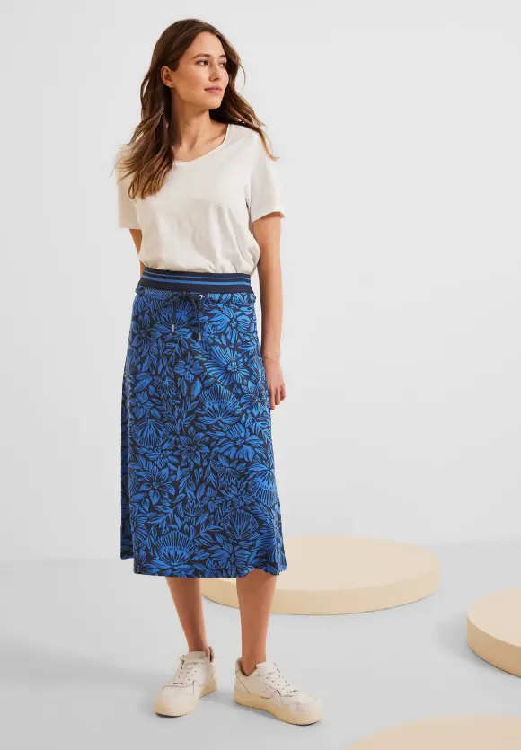 CECIL Midi Jerseyrock mit Print