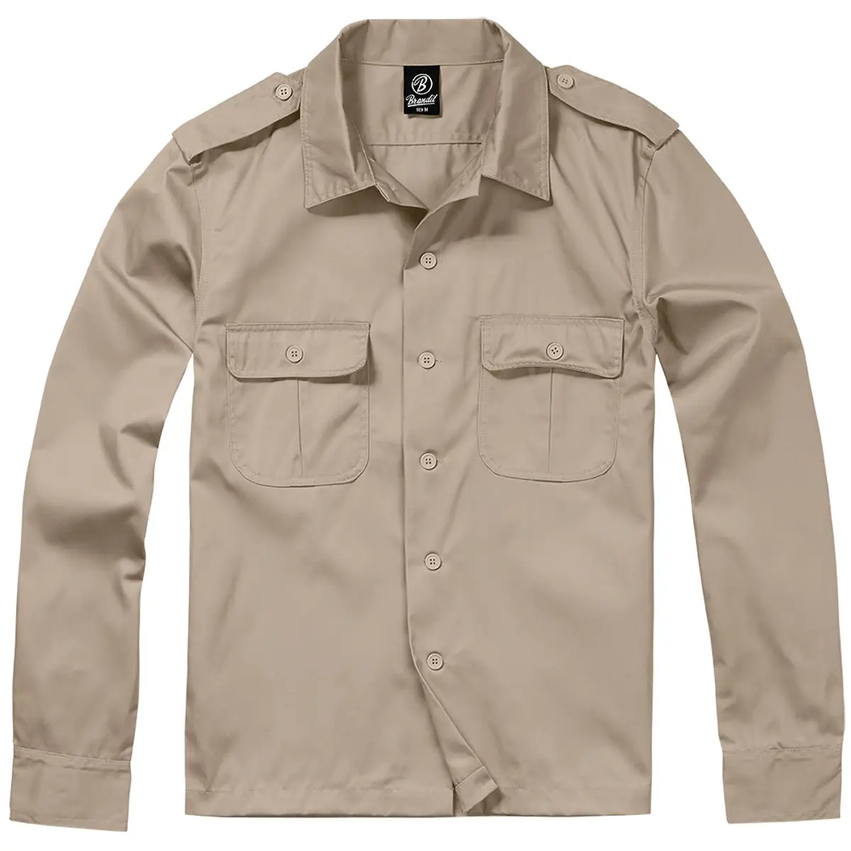 US Hemd langarm khaki