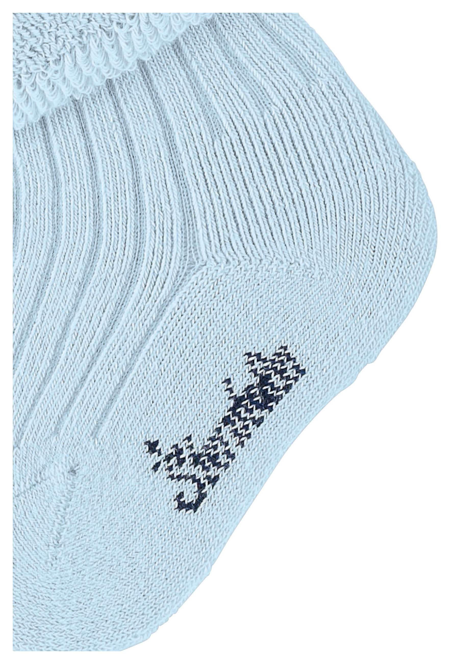 Babysocken uni mit Rippstruktur, Vollplüsch innen