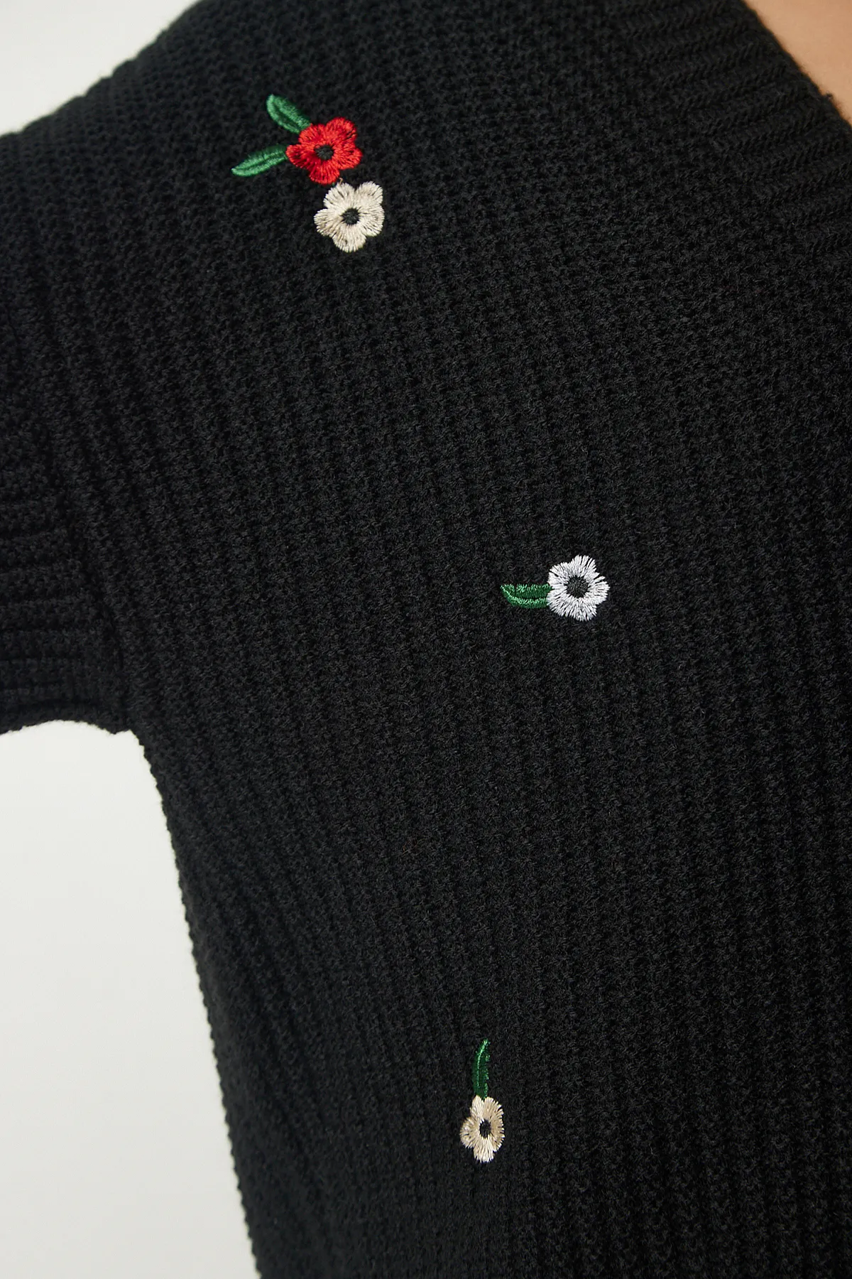Happiness İstanbul  Strickjacke - Schwarz - Regular Fit