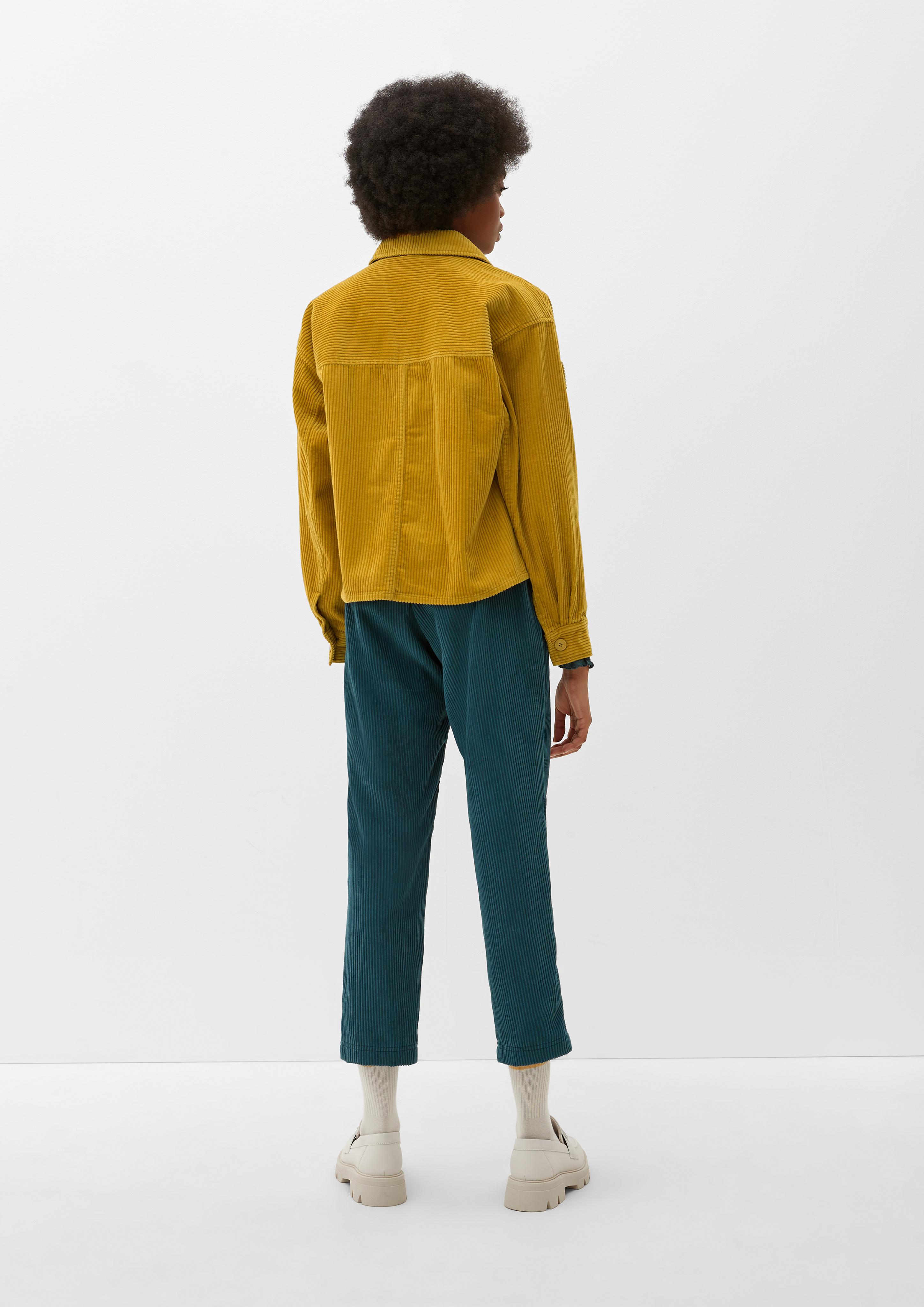 Cordbluse mit Brusttaschen  2117738-1543