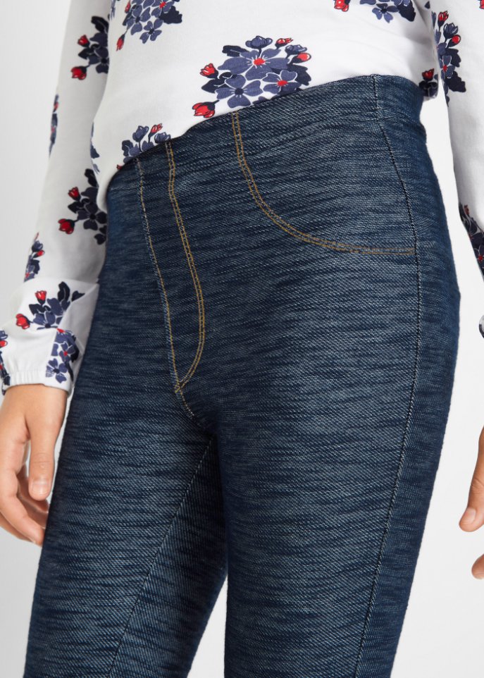 Mädchen Leggings in Denimoptik