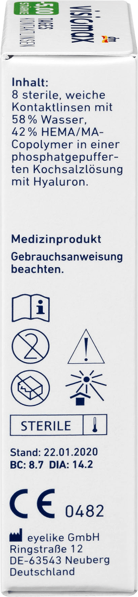 Tageslinse -5,00, 8 St