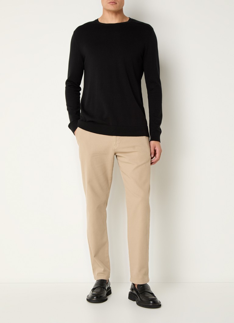 Pantaloni croiți selectați de la Homme Miles din material organic de algodón, cu buzunare laterale