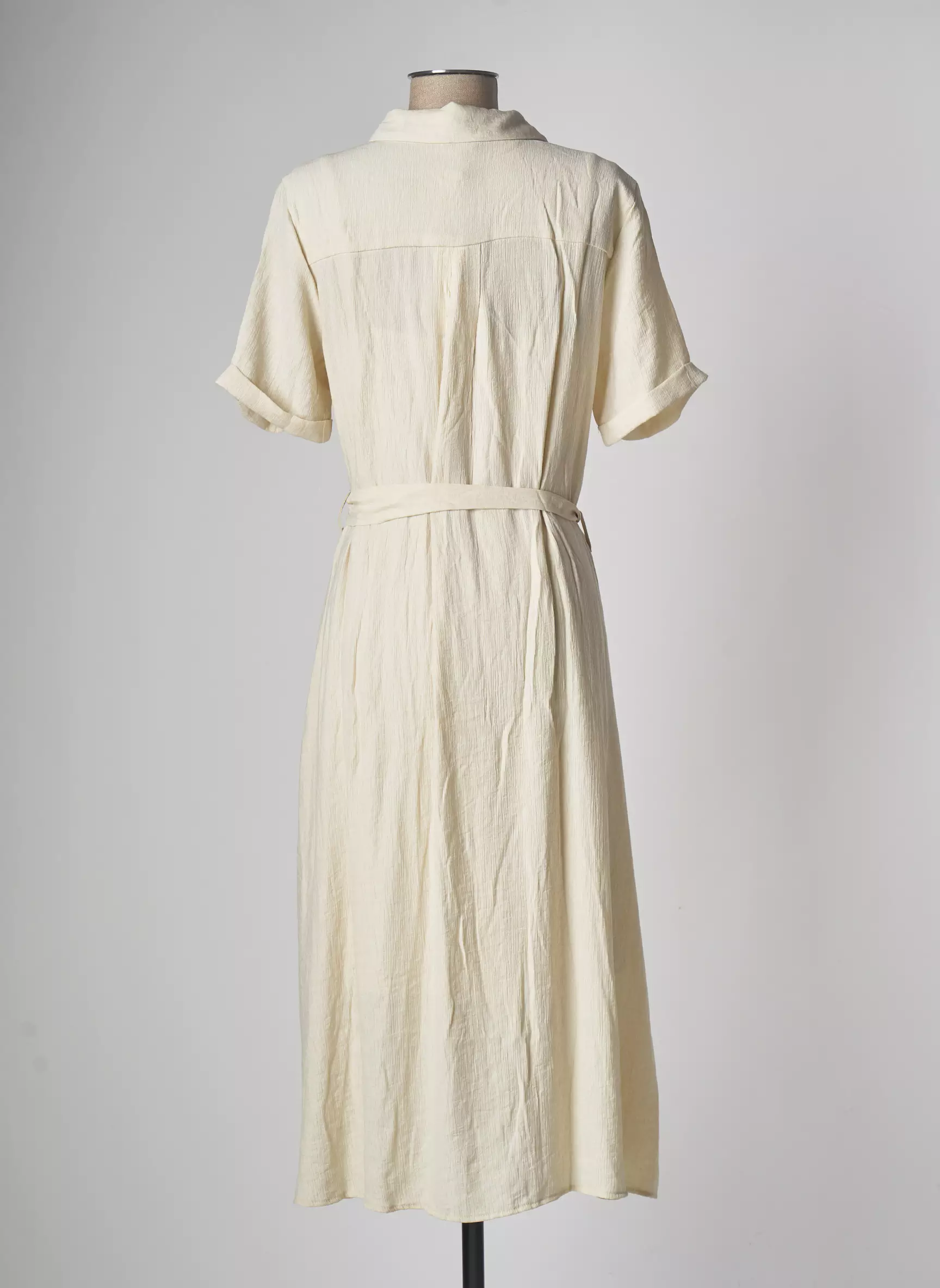 Object Robes Mi Longues Femme couleur beige