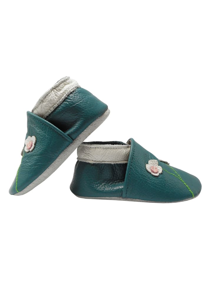 Yalion Leder-Krabbelschuhe 