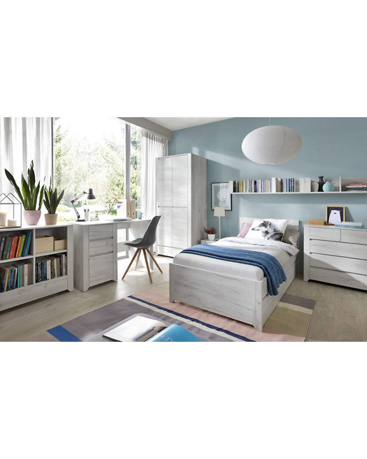 Jugendzimmer Kleiderschrank Angel 220cm 3-türig