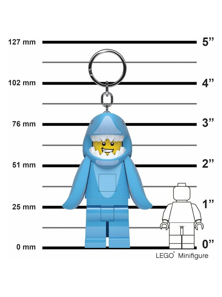 LEGO Schlüsselanhänger mit LED-Taschenlampe Spielzeuggeschenke in Blau günstig kaufen 76