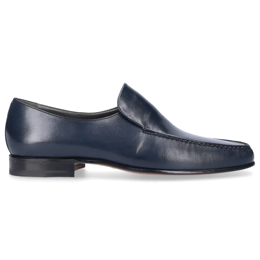 Moreschi - Slipper Kalbsleder - blau