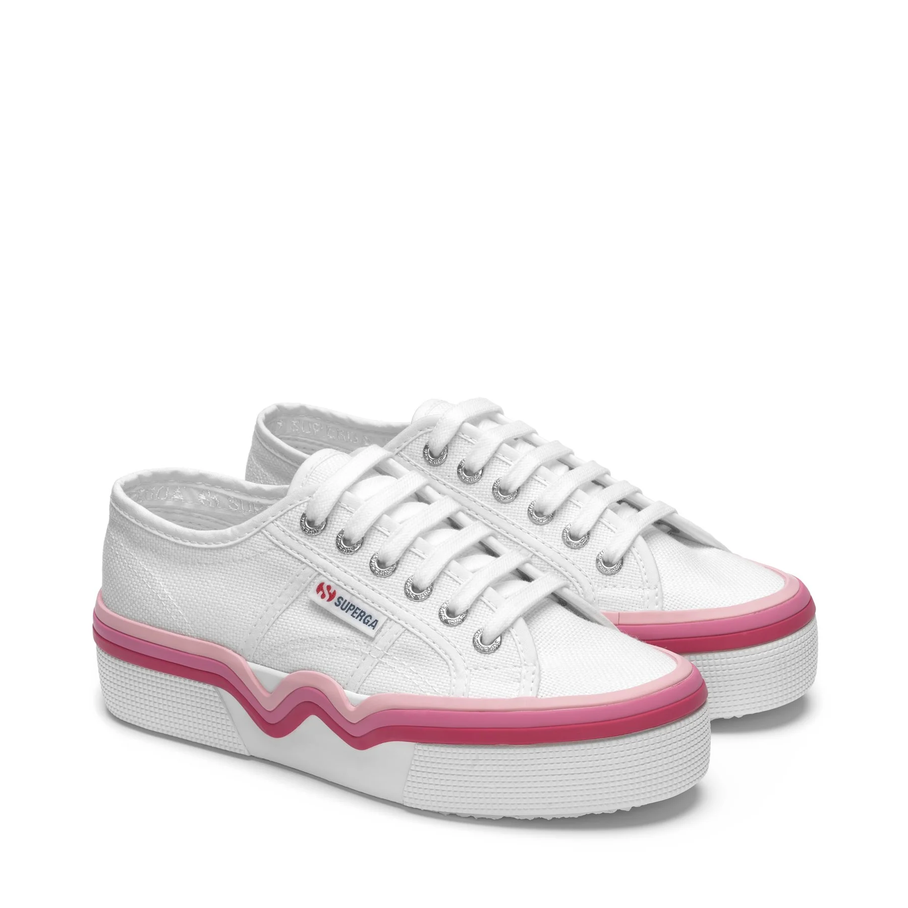 2740 LIQUIFY STRIPES-WHITE-SHADED PINK