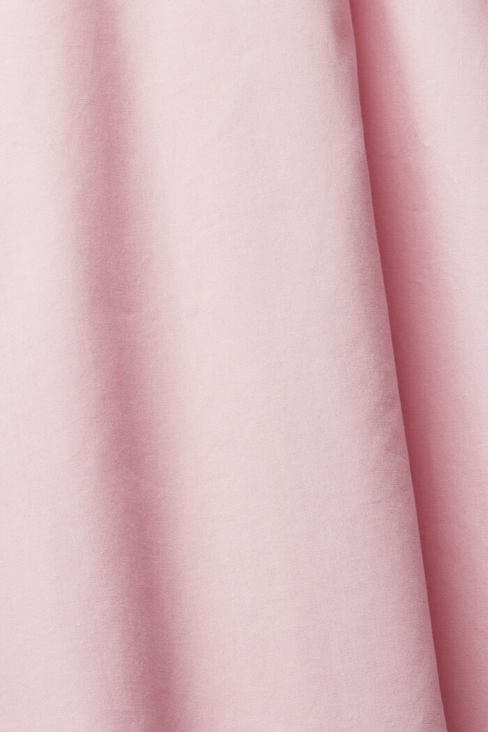 Bluse mit rundem Ausschnitt, organische Baumwolle
