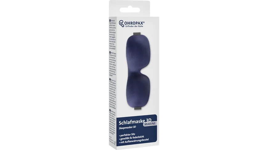 Ohropax Schlafmaske 3D marine