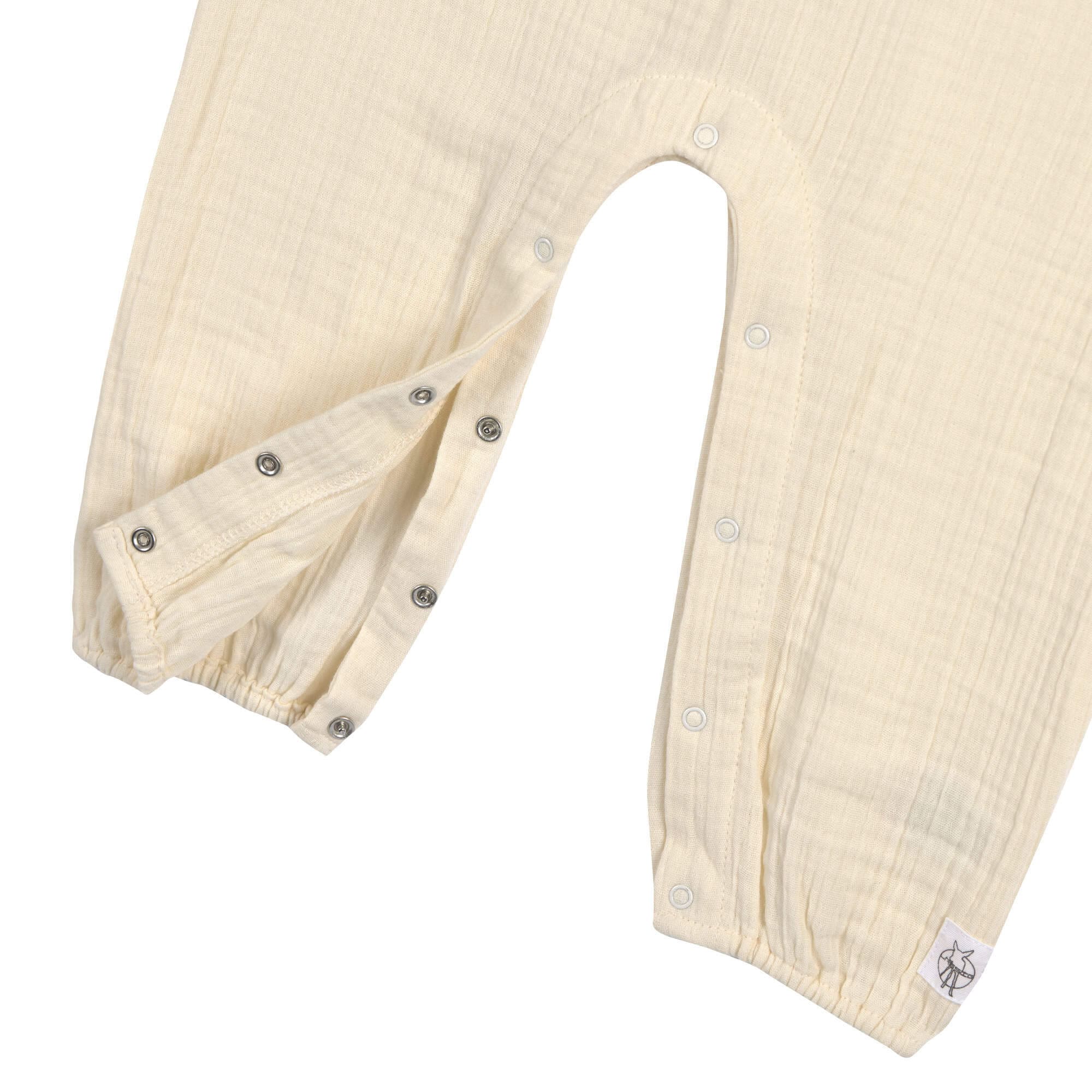 Musselin Jumpsuit - Bio Baumwolle, Hellgelb