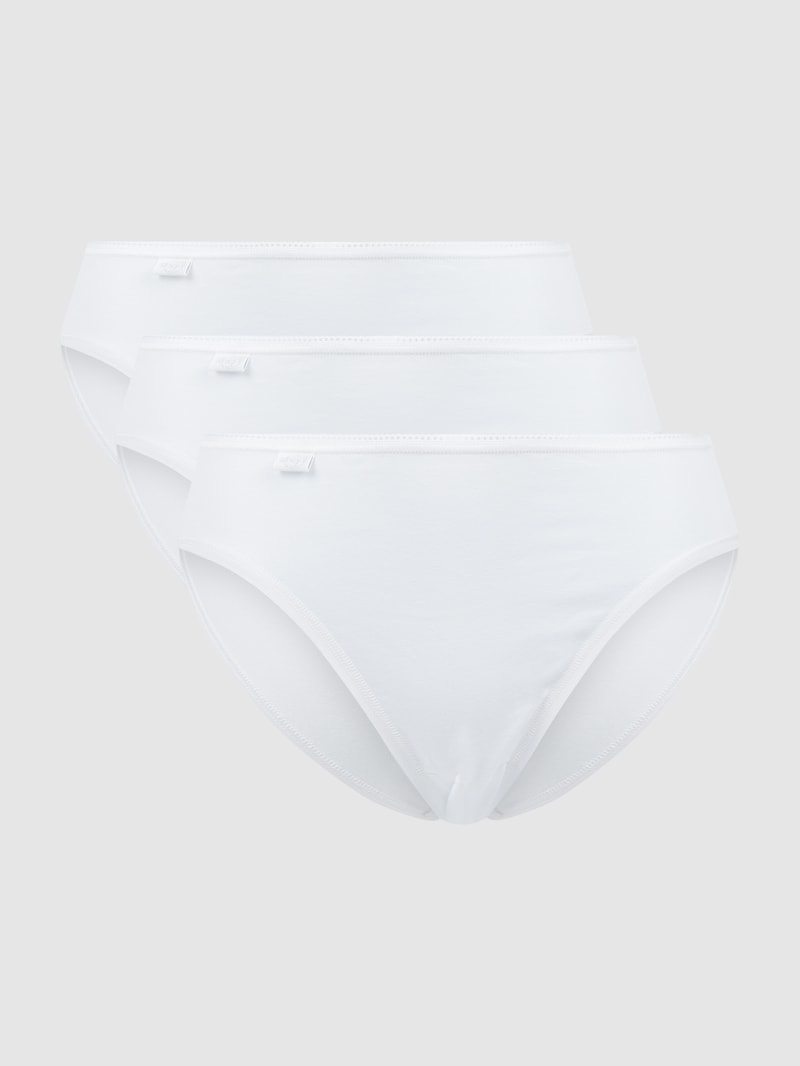 Slip mit Stretch-Anteil im 3er-Pack Modell 'Tai' in weiß