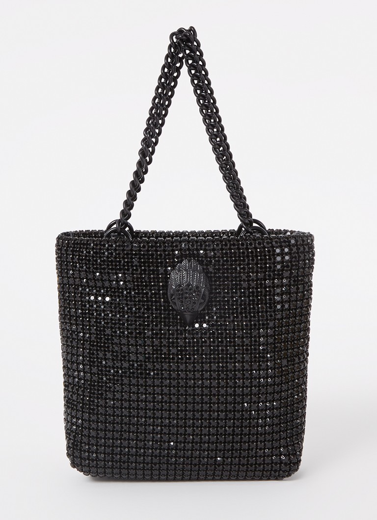 Geantă de seară Kurt Geiger cu cristale și logo