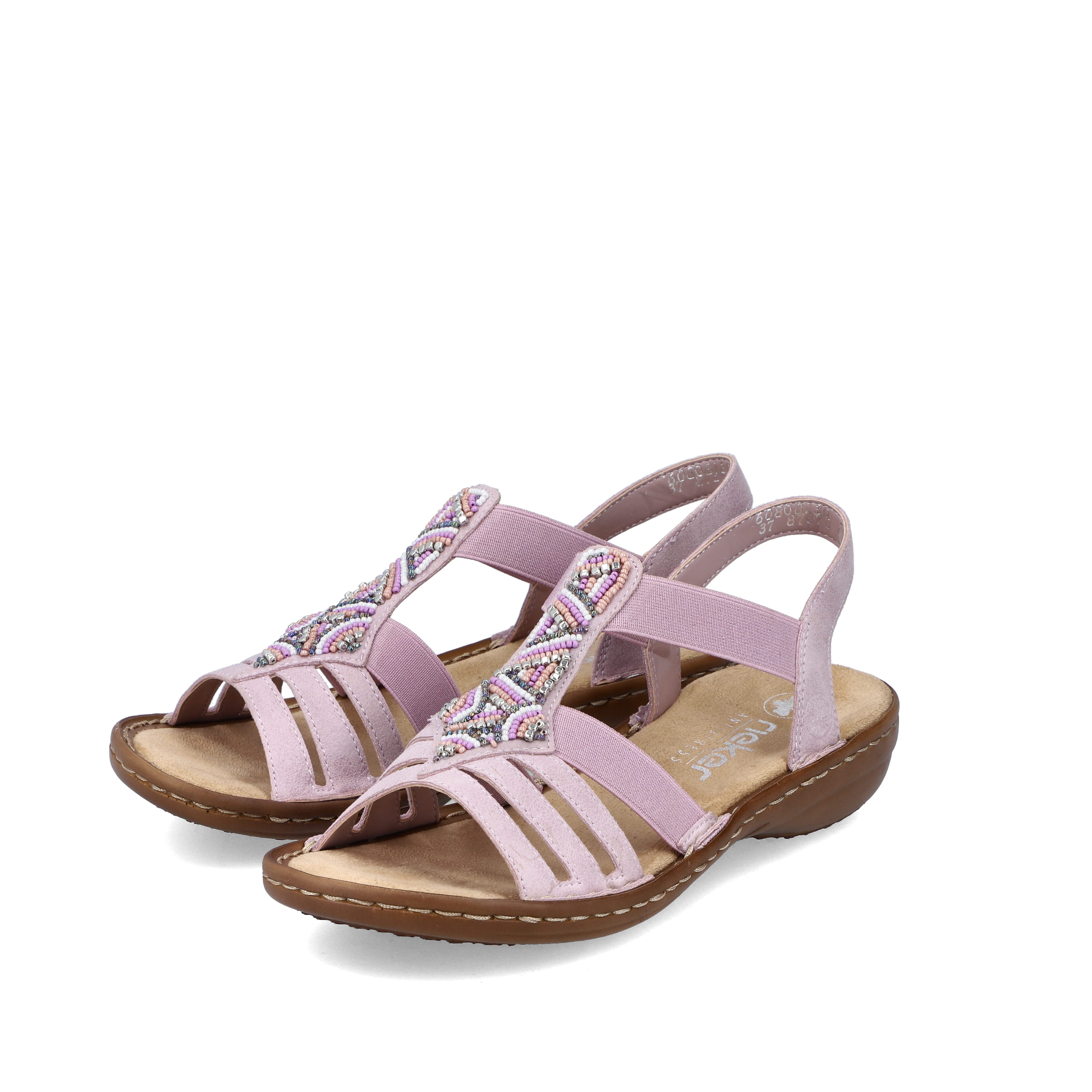 Rieker Damen Riemchensandalen pastellrosa