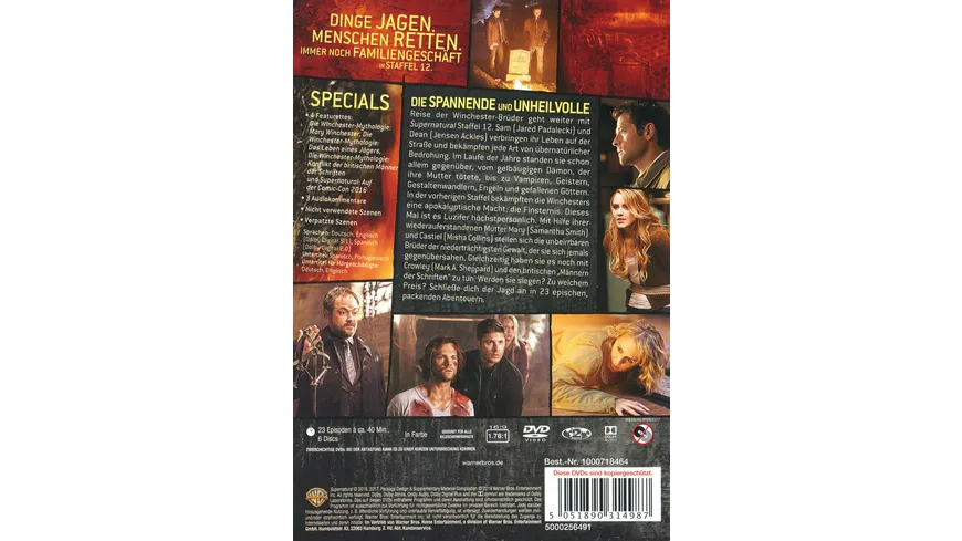 Supernatural - Staffel 12  [6 DVDs]