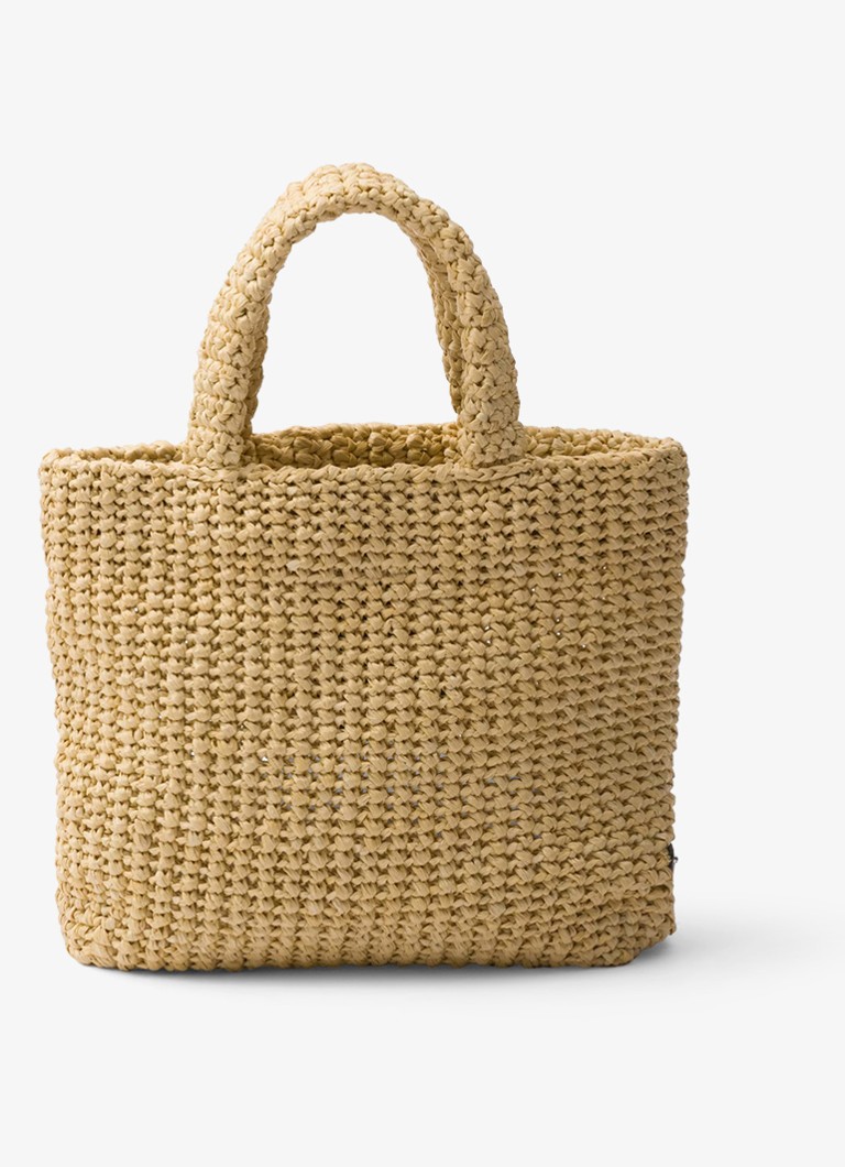 Prada Liten heklet veske med logo