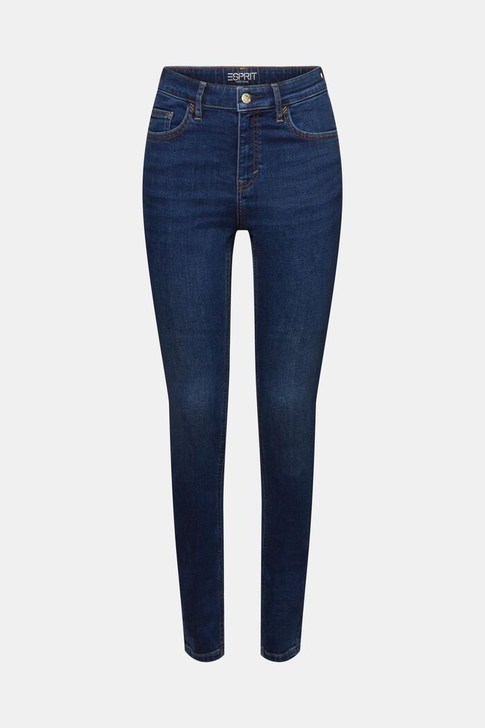 Schmale Jeans mit hohem Bund
