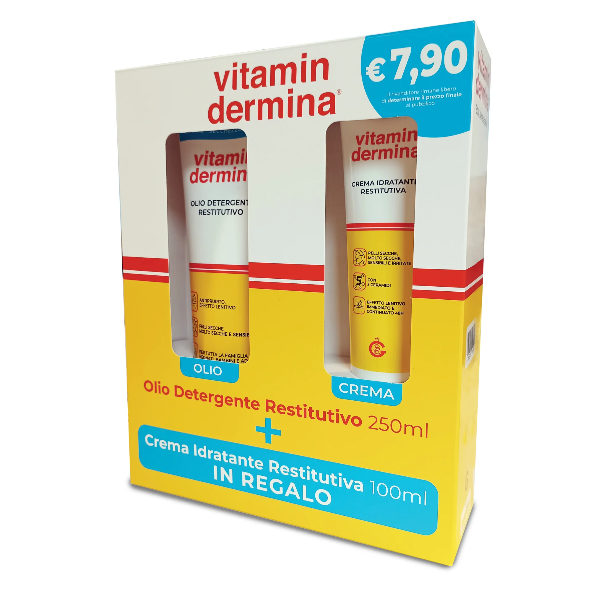 Vitamindermina Regenerierendes Reinigungsöl-Set + Regenerierende Feuchtigkeitscreme – Körper-Set