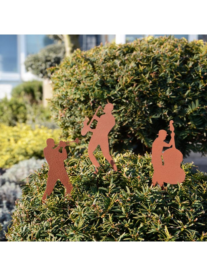 UNUS 3er Set Gartenstecker Rost Band in Braun günstig kaufen onesize
