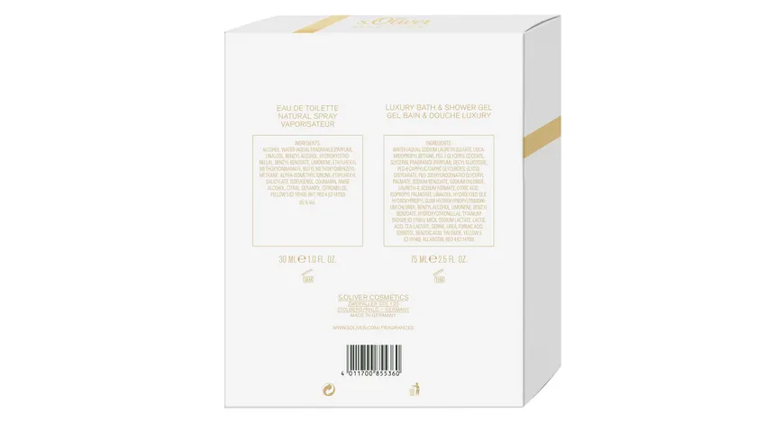 s.Oliver Selection Eau de Toilette + Duschgel Geschenkpackung
