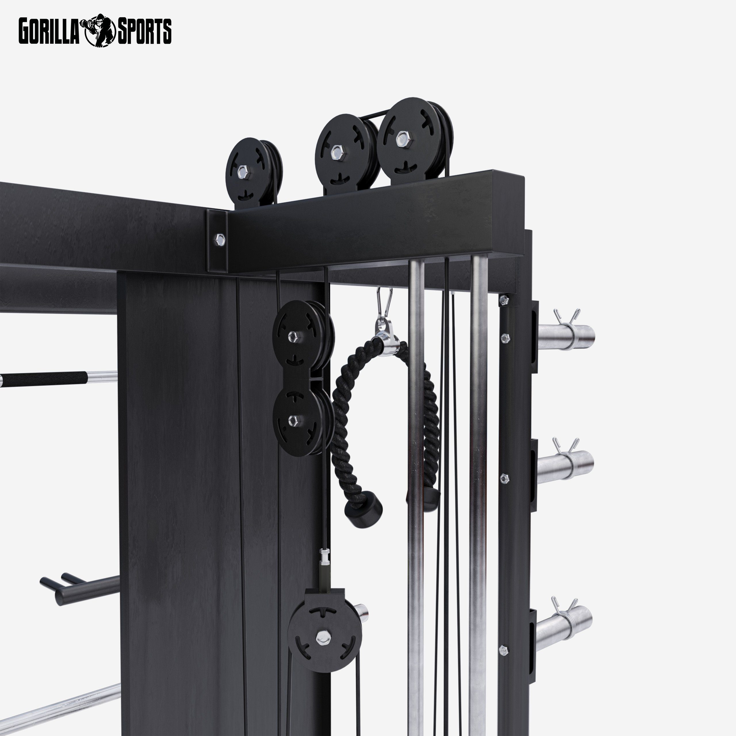 GORILLA SPORTS Kraftstation Power Rack - Multipresse, Smith Maschine, Kraftstation, Power Cage
