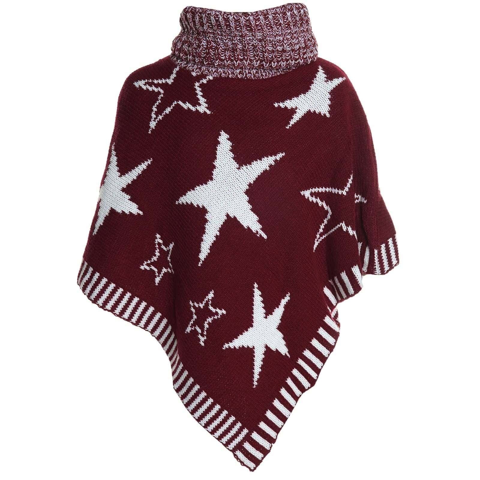 BEZLIT Strickponcho Mädchen Poncho mit Schalkragen 20562 (1-tlg) mit Rollkragen