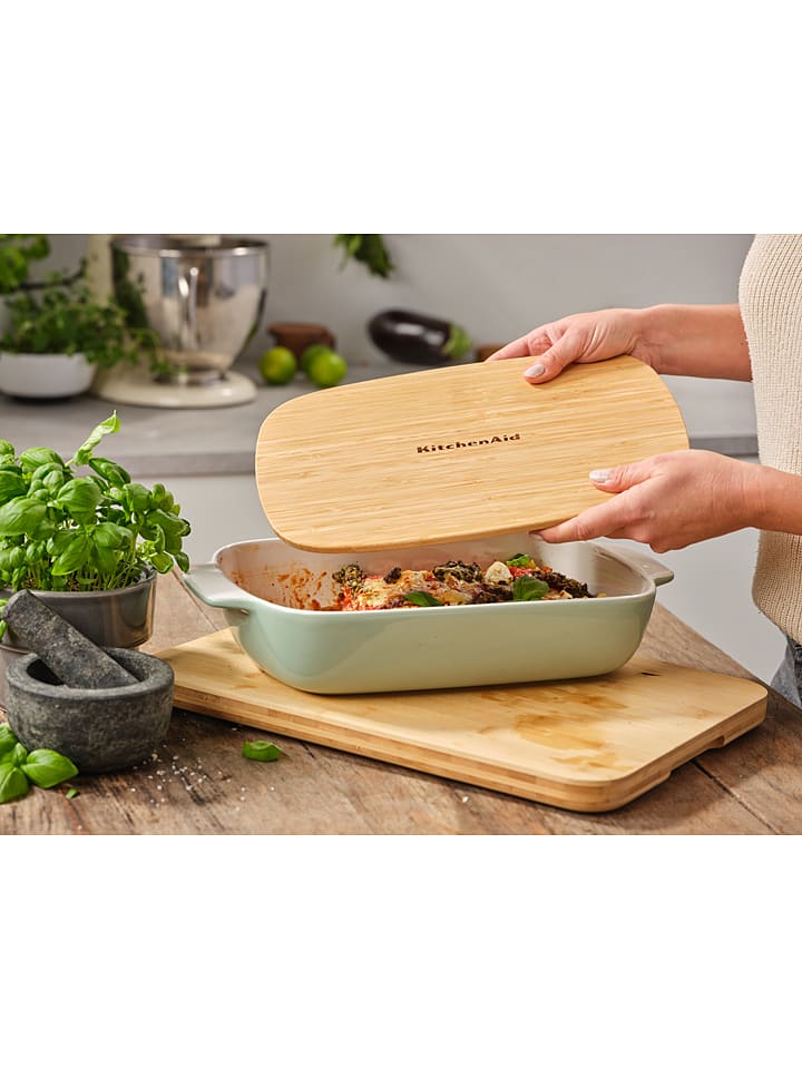 KitchenAid 2tlg. Set: Auflaufform in Grün - 1,9 l günstig kaufen onesize