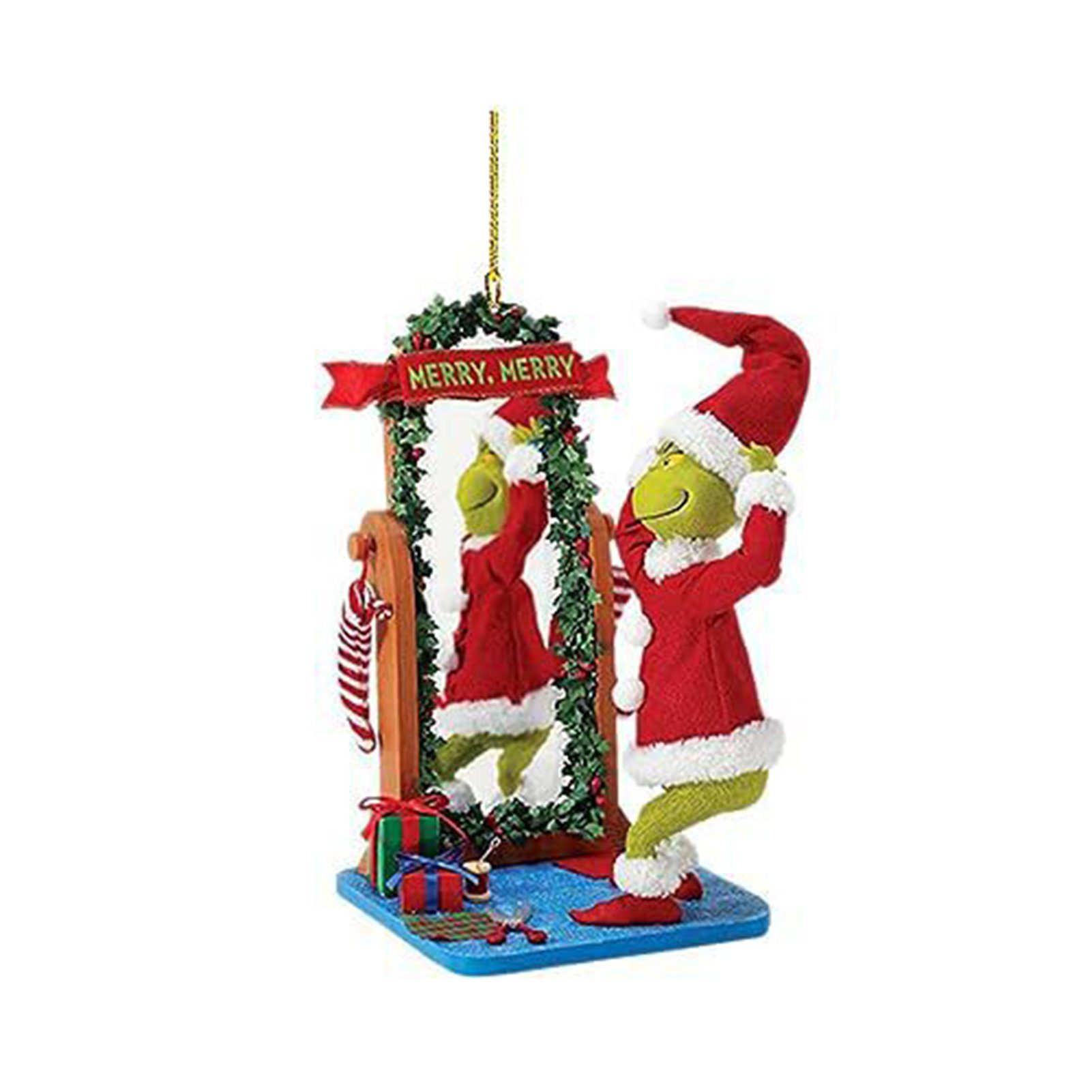 farfi Dekohänger 6 Stück Grinch Acryl-Hängeanhänger mit klarem Druckmuster
