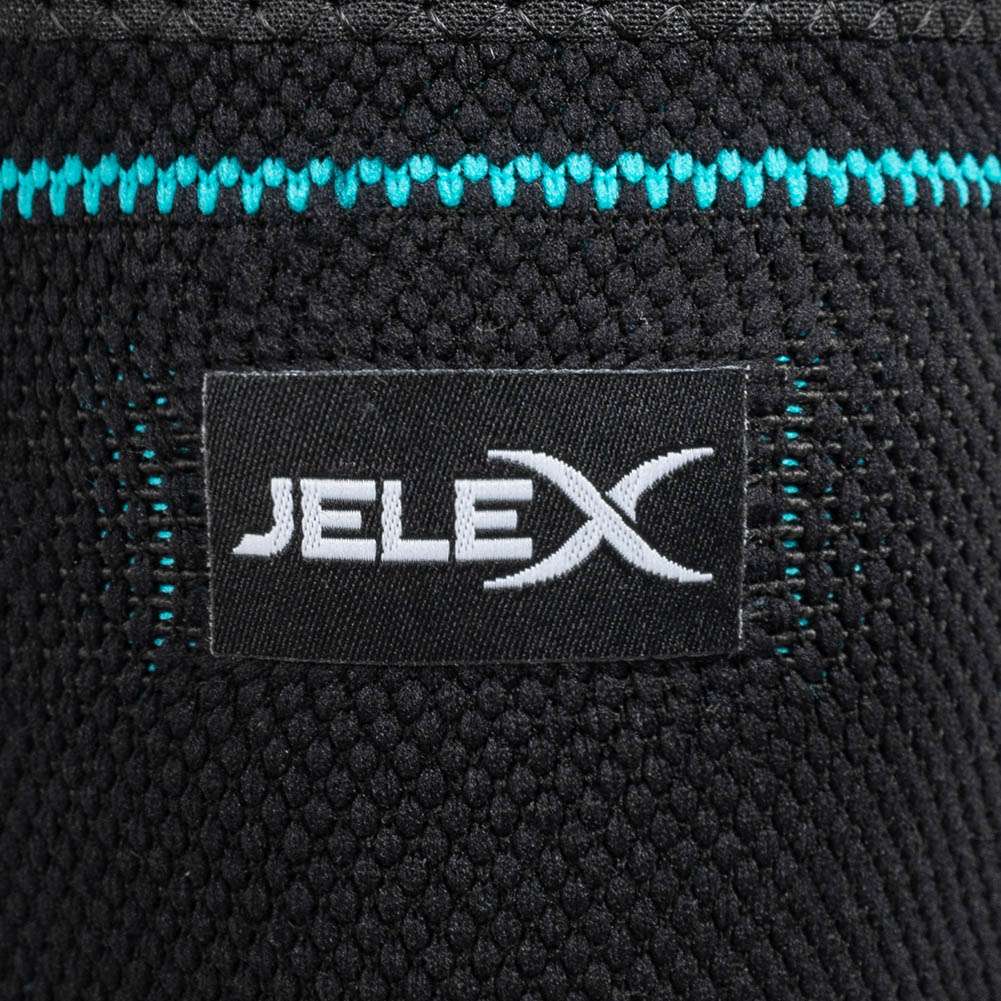 JELEX Knee Kompressions Kniebandage schwarz blau
