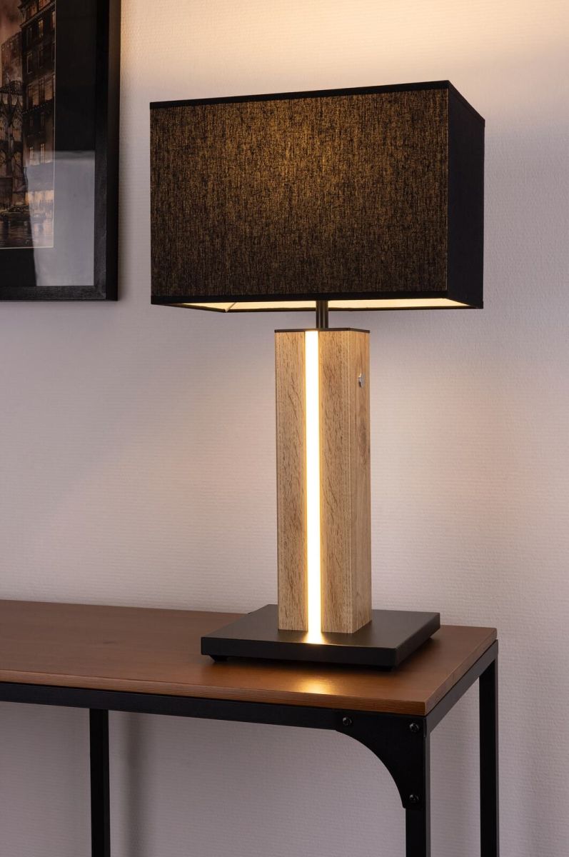 LED Tischleuchte Yaren 1-flg Schwarz