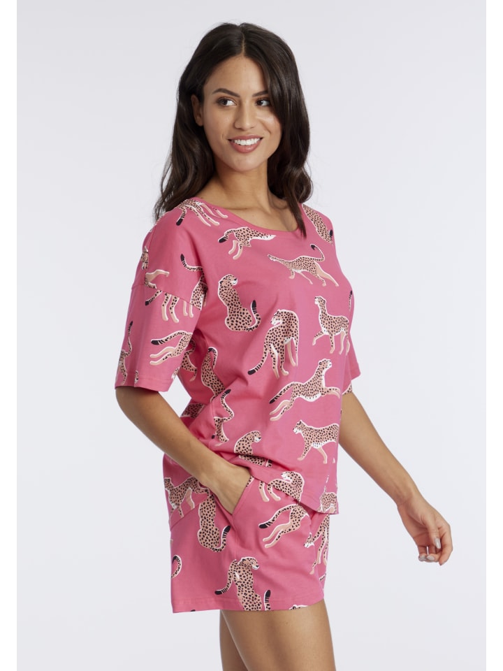 VIVANCE DREAMS Shorty in pink-gemustert günstig kaufen