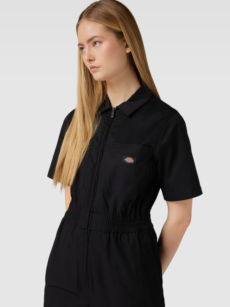 Jumpsuit mit kurzen Ärmeln Modell 'VALE' in schwarz