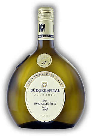 Bürgerspital zum Heiligen Geist, Würzburger Stein, Riesling, Qualitätswein VDP.Erste Lage, trocken, 2021, Franken  Bürgerspital zum Heiligen Geist, Würzburger Stein, Riesling, Qualitätswein VDP.Erste Lage, trocken, 2021, Franken   Jahrgang 2021 - 0,7
