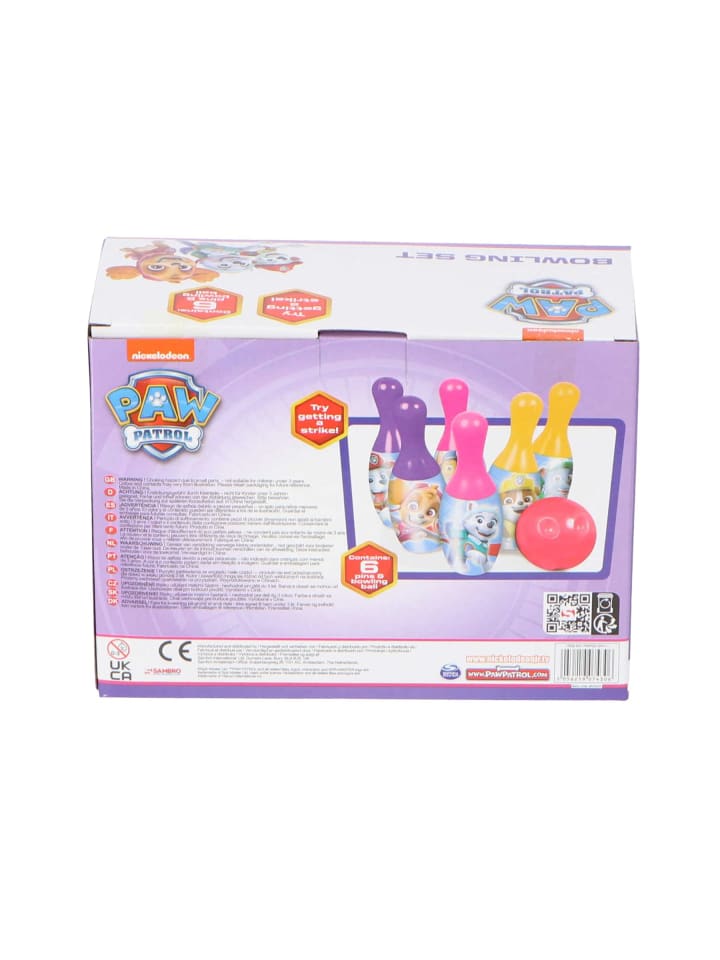 Paw Patrol Bowling set Outdoor-Spielzeug  6 Pins in Mehrfarbig günstig kaufen 6