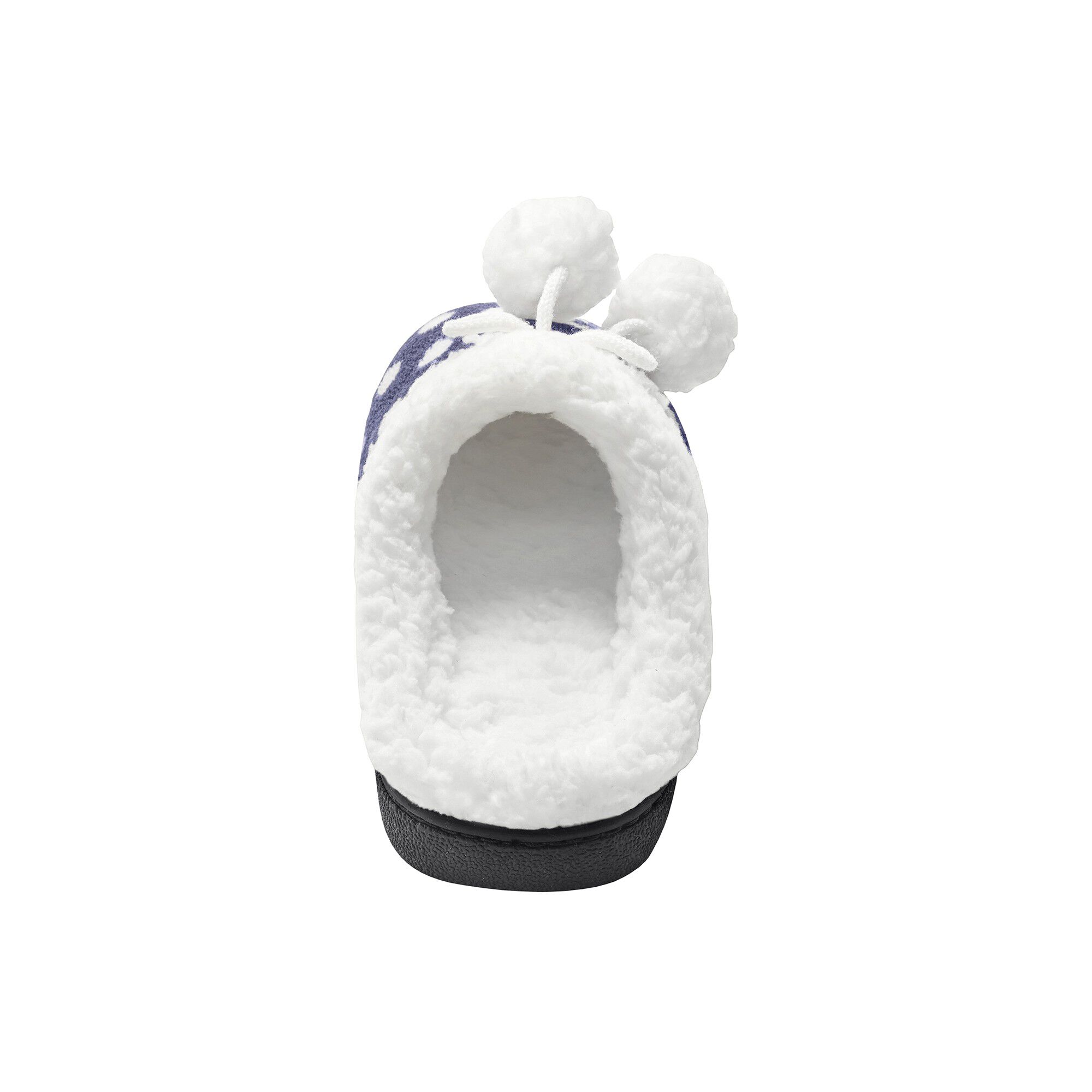 Chaussons mules polaires imprimées pois