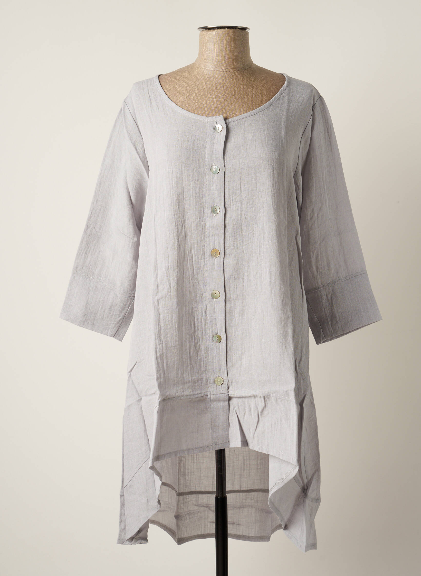 G Oze Tuniquemanchelongue Femme couleur gris