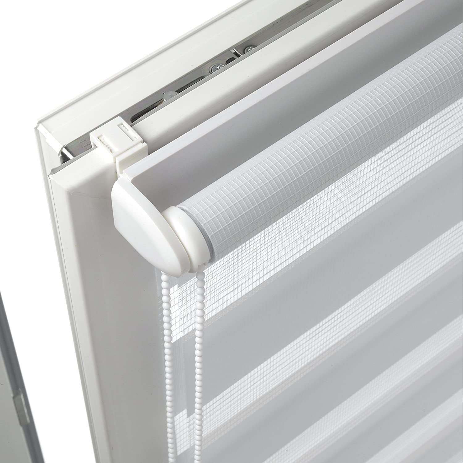 Doppelrollo Klemmfix, SN DECO GROUP, freihängend, Montage ohne bohren, Duo Rollo,Sichtschutz, Sonnenschutz,lichtdurchlässig