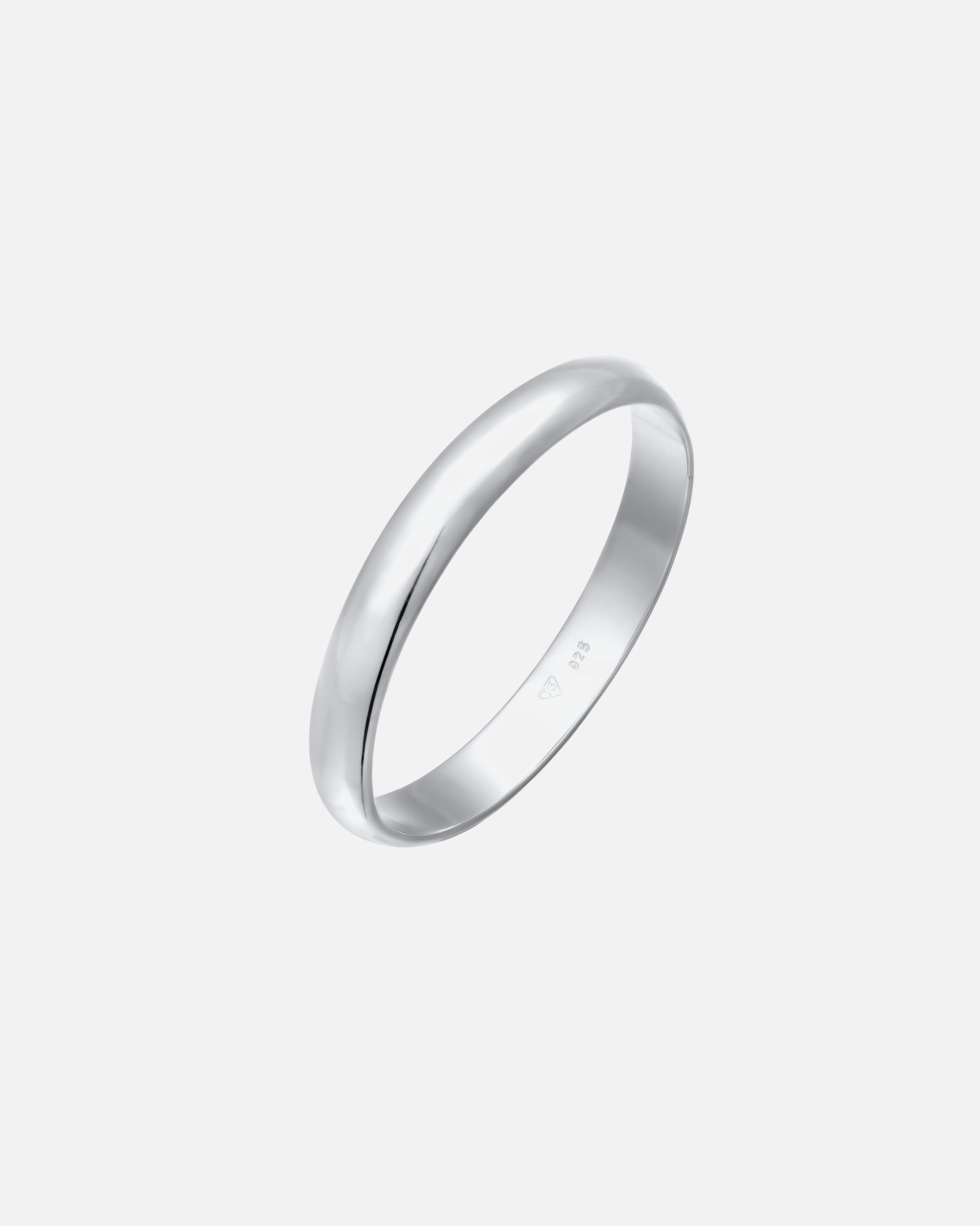 Anillo de pareja ancho y sencillo para mujer de Elli en plata de ley 925.