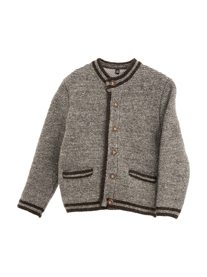 OS-Trachten Kinderstrickjacke 487000-0772 in dunkelbraun günstig kaufen 86/92