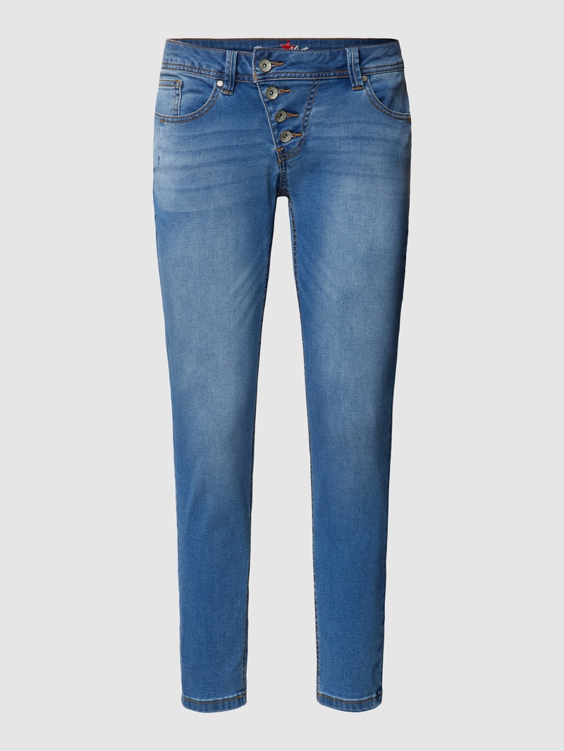 Skinny Fit Jeans in 7/8-Länge Modell Malibu in blau