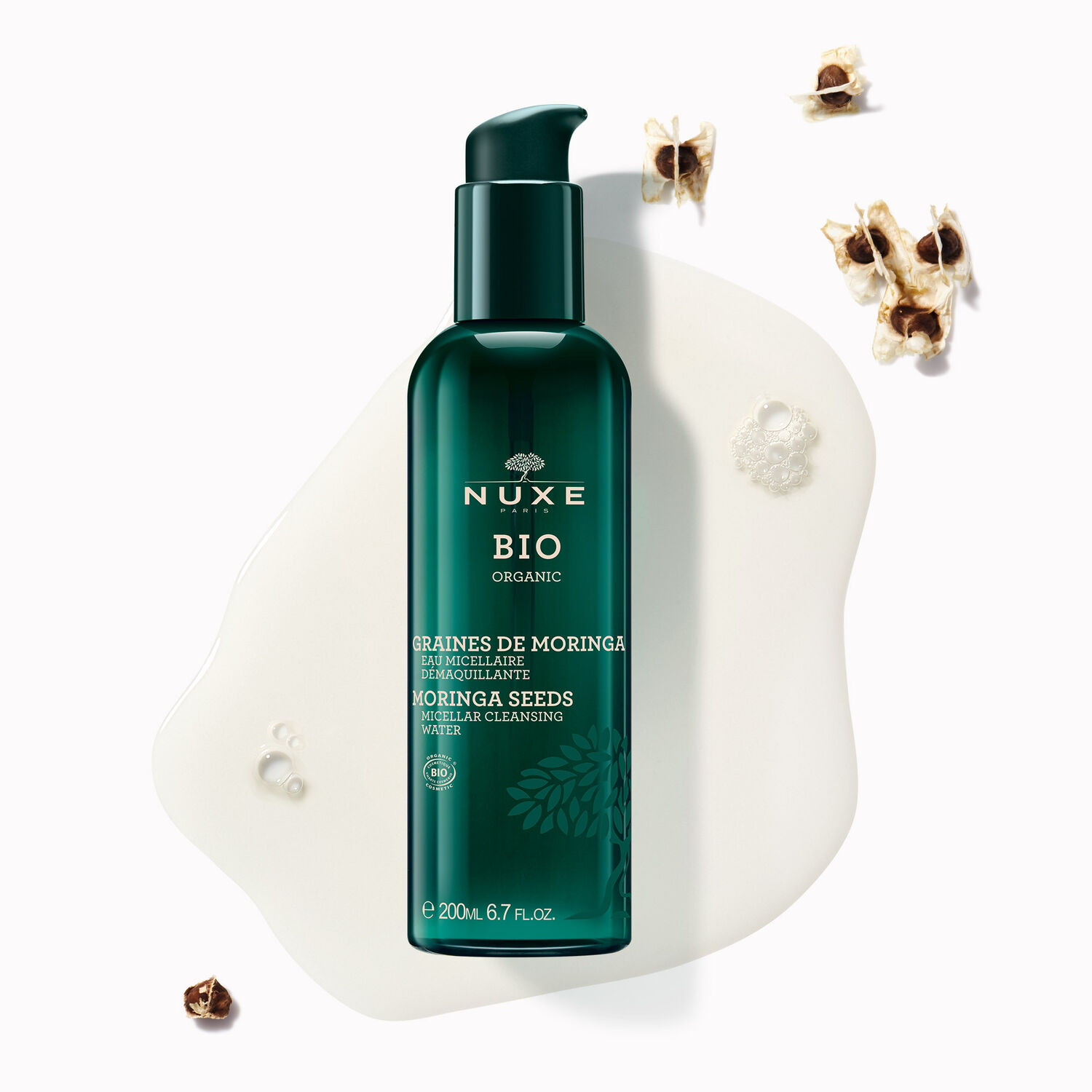 Nuxe Eau Micellaire Démaquillante Visage & Yeux Nuxe Bio - Tous types de peaux - 200 ml